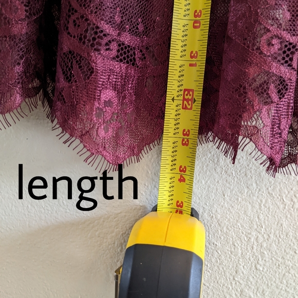 Final Price Torrid Lace babydoll-Wine - Picture 4 of 8